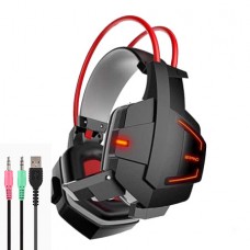 X5 Hi-Fi Over-Ear Professional Gaming Headset with Mic and LED Light For PC